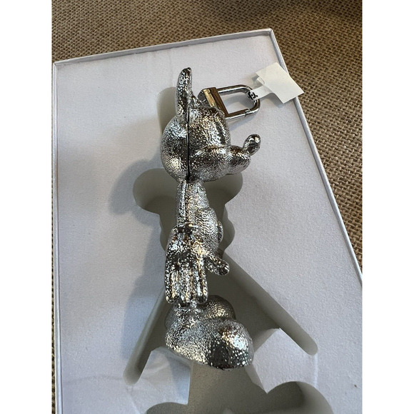 Disney X Baublebar Silver Mickey Mouse Bag Charm Keychain-Rare/HTF - Picture 6 of 8